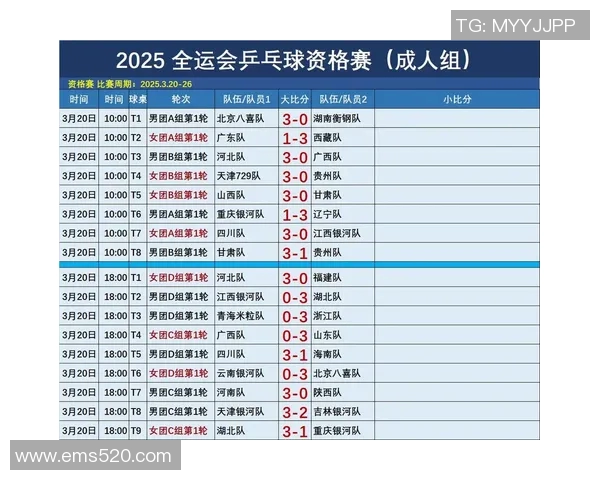 武汉乒乓球队在全运会中的默契配合与精彩表现分析