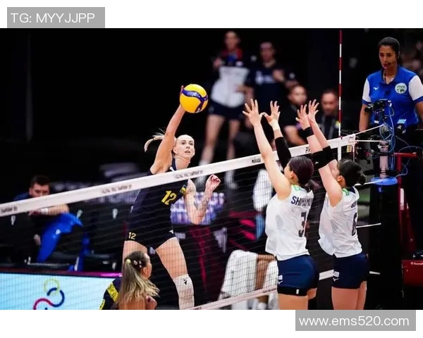 伦敦女排赛场激战韩国女排迎战意大利队争夺荣耀